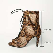 R 72971 Leopard Print Lace-Up Boots ����ϵ����ѥ �羳ŷ����