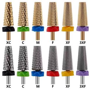 New Manicure Polishing Head Five-In-One Tungsten Steel Cross-Tooth Grinding Head to Remove Thick Phototherapy Glue Manicure Polishing Drill Bit Wholesale