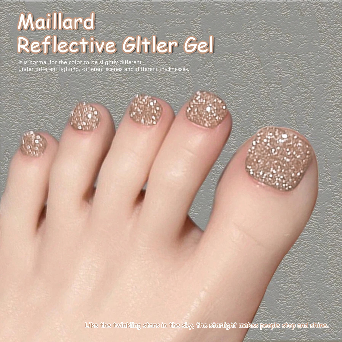 Esmalte de Uñas Gel Reflejante Efecto Brillante, Secado Rápido para Manicura image 2