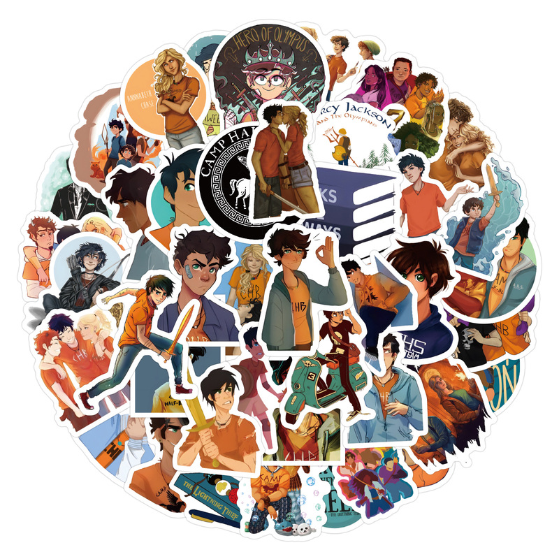 60 new novels Percy Jackson Percy Jackson car trunk cup stickers wholesale 60 new novels Percy Jackson Percy Jackson car trunk cup stickers wholesale