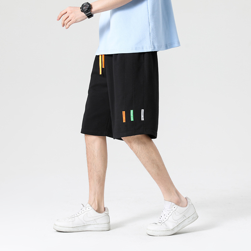 2023 new summer workwear Denim shorts men's loose plus size breeches summer thin cropped pants