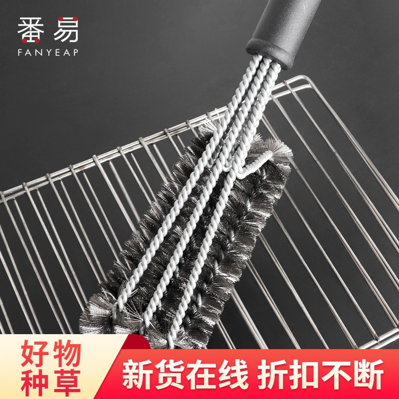 무료 배송/청소 브러쉬/바베큐 네트 A1P58-Wire 브러시 스테인레스 스틸 나이프 브러시 바베큐 러스트 제거 청소 브러시 핸들