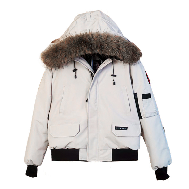 2025 New American Style down Jacket Warm Retro Motorcycle Jacket Trendy Men's down Flight Jacket Youth Big Goose down 2025 New American Style down Jacket Warm Retro Motorcycle Jacket Trendy Men's down Flight Jacket Youth Big Goose down
