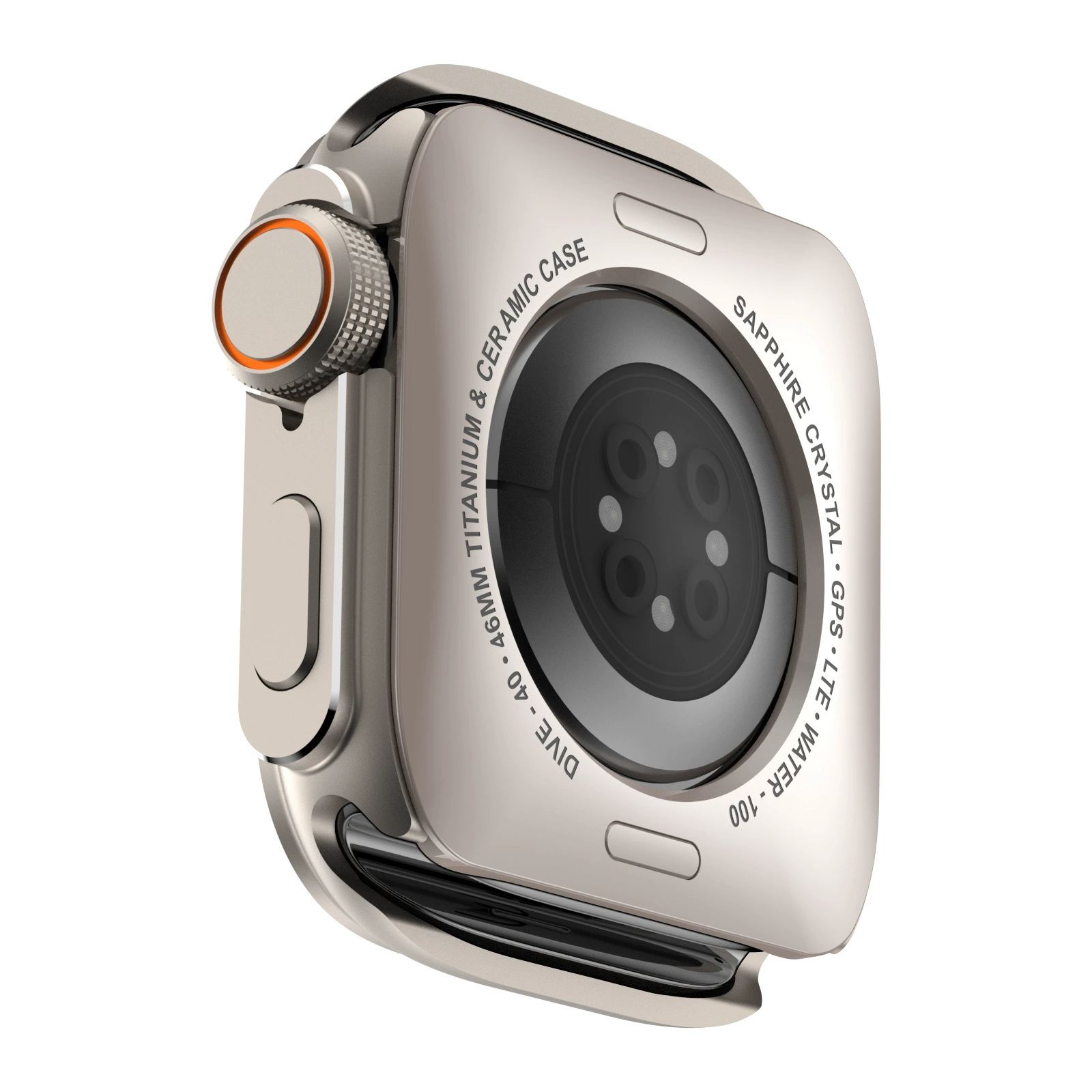 Apple, металлические часы, защитный чехол, 46 мм