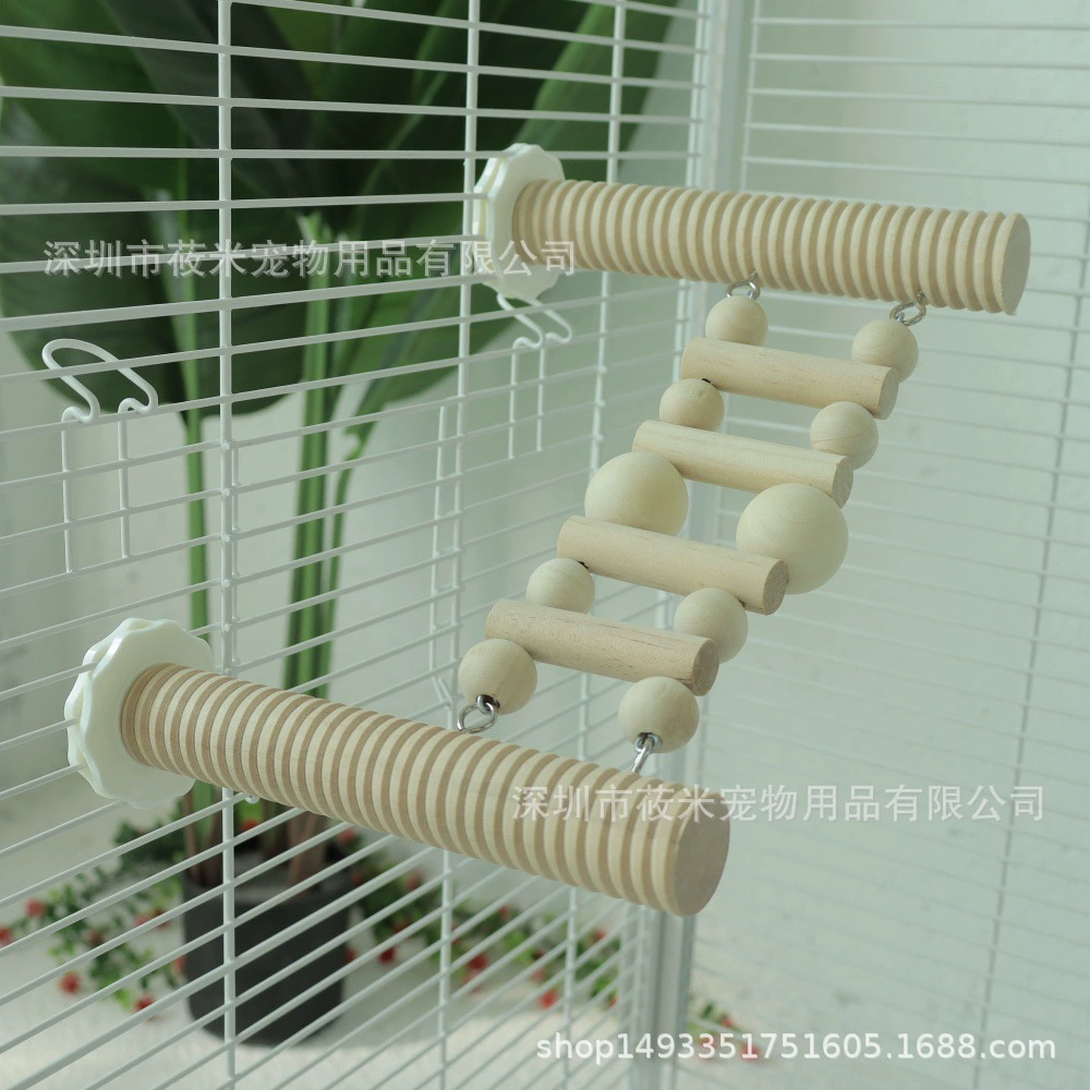 Игрушечная лестница для попугая для снятия скуки, самодовольства, черная лестница из кожи тигра и пионов, украшение для клетки для птиц, специальные аксессуары и принадлежности оптом