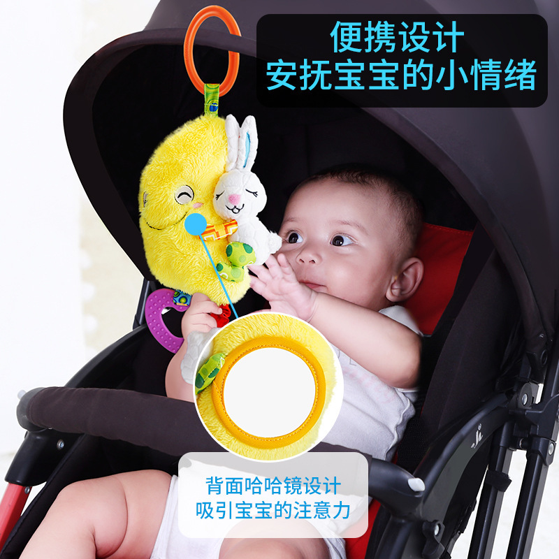 Jolly Baby nube de la música tire campana cochecito de bebé colgante cama campana bebé rompecabezas caja de música juguetes de educación temprana