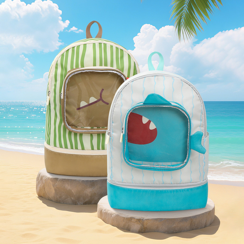 New Kidsren's Swimming Bag, Wet and Dry Separation Waterproof Clothing Storage Bag, Cute Sports Portable Beach Bag for Boys and Girls