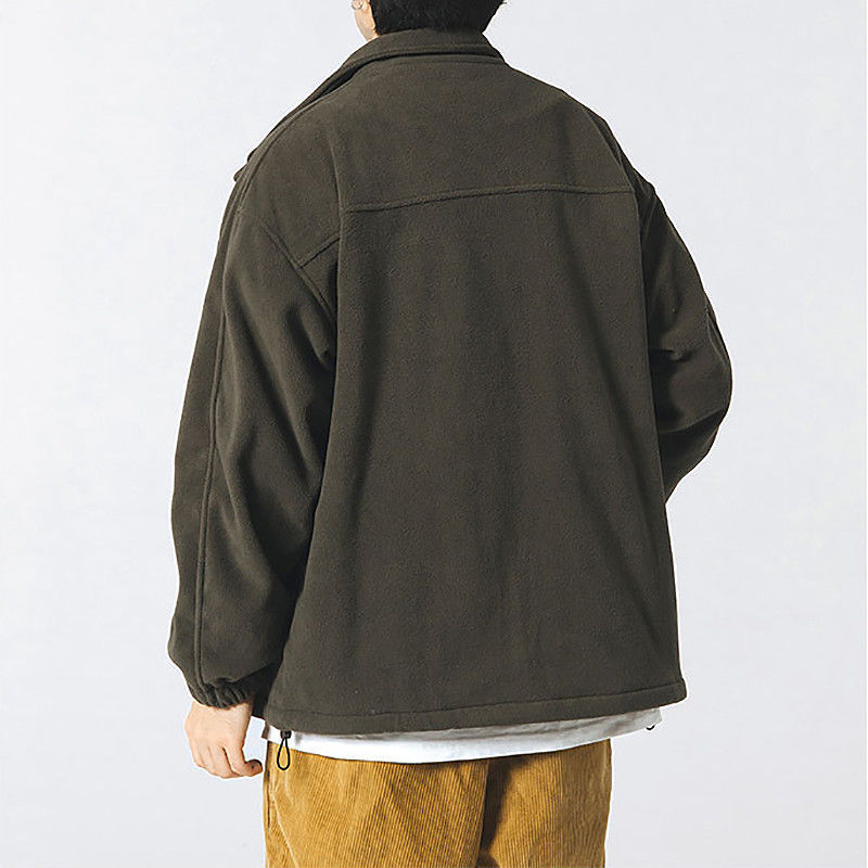 Fleece Sherpa Oversized Jacket close-up