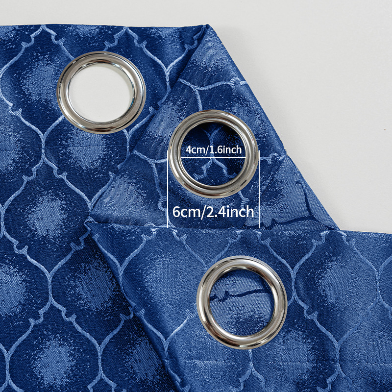 Amazon transfronterizo Shaoxing productos terminados cortinas jacquard opacas sala de estar dormitorio perforado comercio exterior TEMU cortina opacas al por mayor