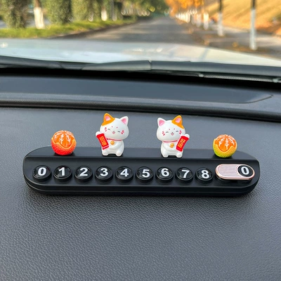 Concealable Creative Accessory, Nömrəli dayanma kartı - big-orange-good-luck-good-luck-black-free-aromatherapy-stick-number