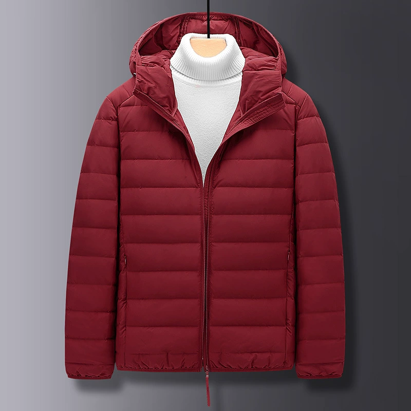 Осень и зима с капюшоном, чтобы согреть 90 белых утиных пуховиков