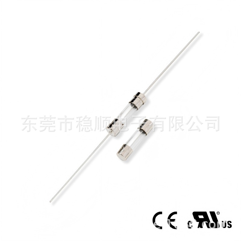 5x20100mA-20A慢熔断管状保险丝 5T5*20双帽玻璃保险丝慢断带引脚