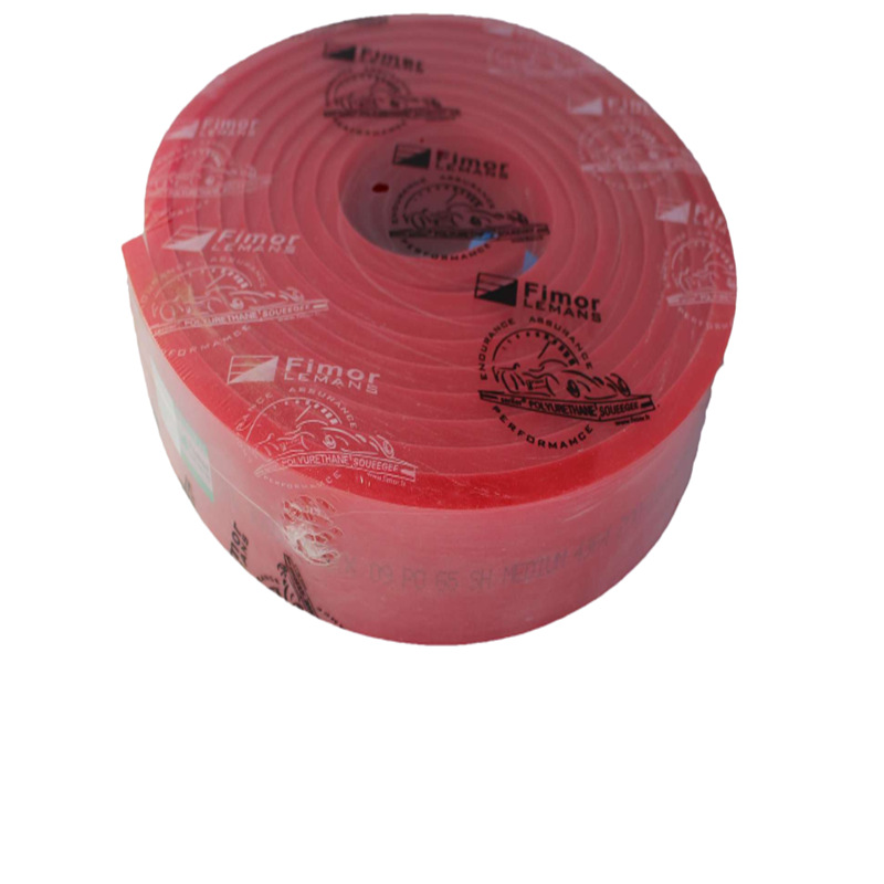 丝网印刷耗材PU材质丝印刮胶 木柄刮板 铝柄夹胶条65度70度75度批