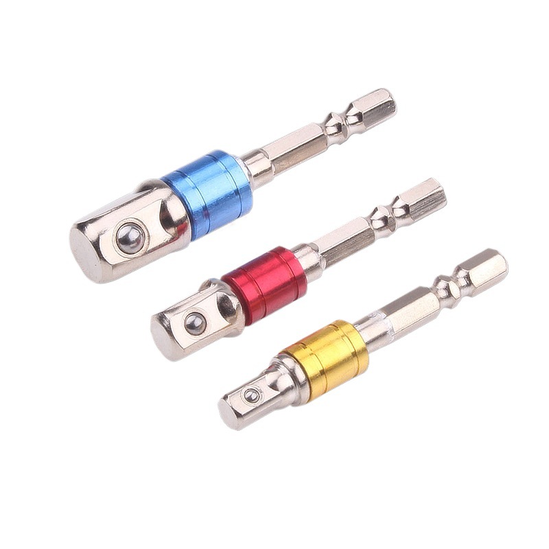 convertidor de llave eléctrica hexagonal convertidor cuadrangular convertidor conector adaptador de manguito conector de tornillo recto de refuerzo