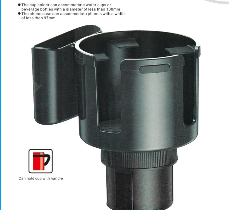 Car Cup Holder Expander, Car-Mounted Water Cup Holder, Multi-Purpose Storage for Large Water Cups in the Car, Electric Vehicle Cup Holder