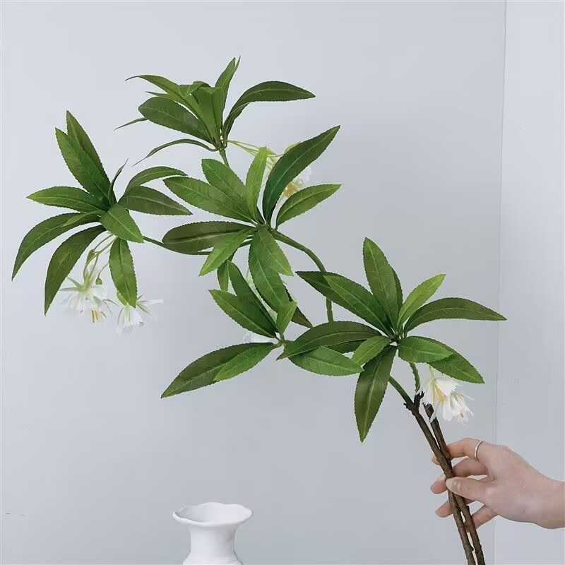 手触りの水石 _ の軽い豪華さは花の客間の室内の花の芸の置物の森系の造花をシミュレーションして緑を植えて食卓の花束を植えます。