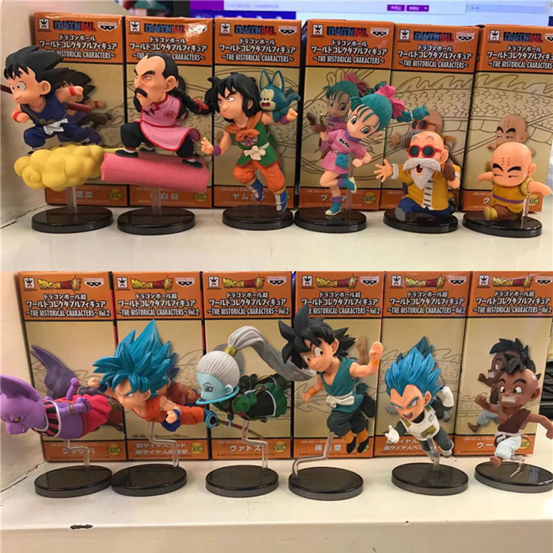Dragon Ball Wcf 30Th Anniversary Running and Flying Edition 6-Piece Set of Bardos, Goku, and Krillin Collectible Figures Dragon Ball Wcf 30Th Anniversary Running and Flying Edition 6-Piece Set of Bardos, Goku, and Krillin Collectible Figures