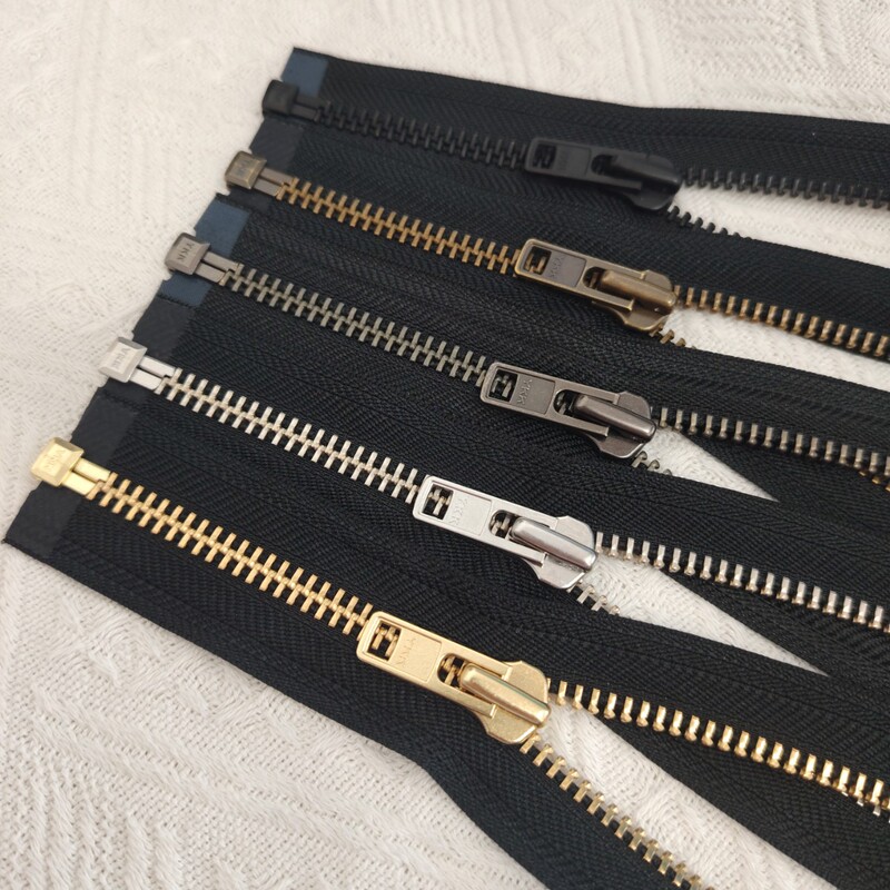 genuine goods YKK No.8 Metal Single Head Open Tail Zipper High-end Atmospheric Jacket Leather Jacket Placket Zipper genuine goods YKK No.8 Metal Single Head Open Tail Zipper High-end Atmospheric Jacket Leather Jacket Placket Zipper