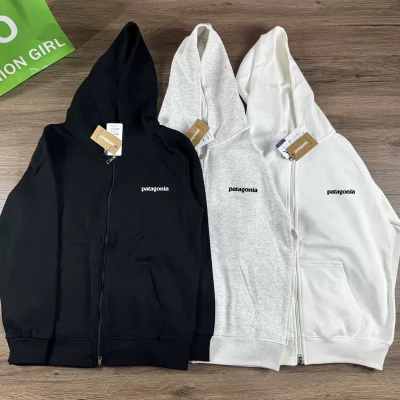 เสื้อแจ็คเก็ตฮู้ดดี้ซิปหน้า ลายภูเขา Outdoor