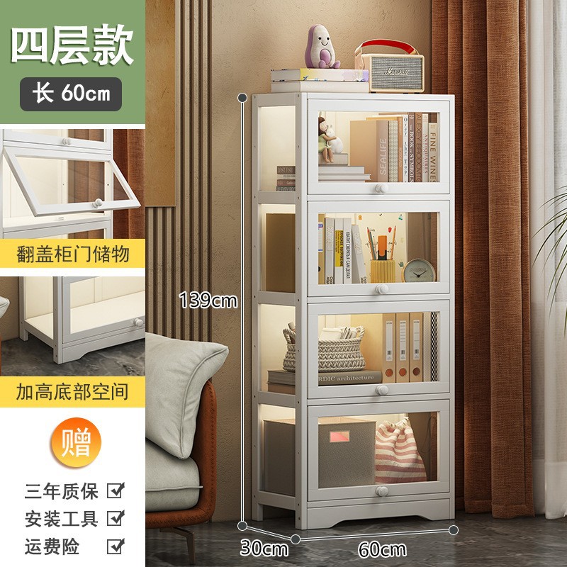 Estantería estante de almacenamiento de piso moderno minimalista hogar niños estudiante armario escritorio multi-capa simple mano gabinete