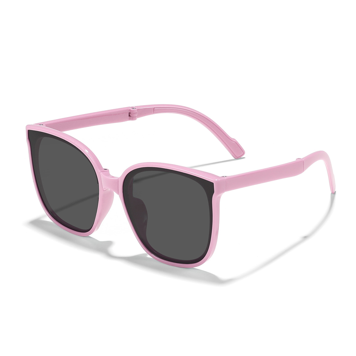 Niños nuevo de alta calidad portátil plegable cuadrado moda todo-Partido UV gafas de sol UV400