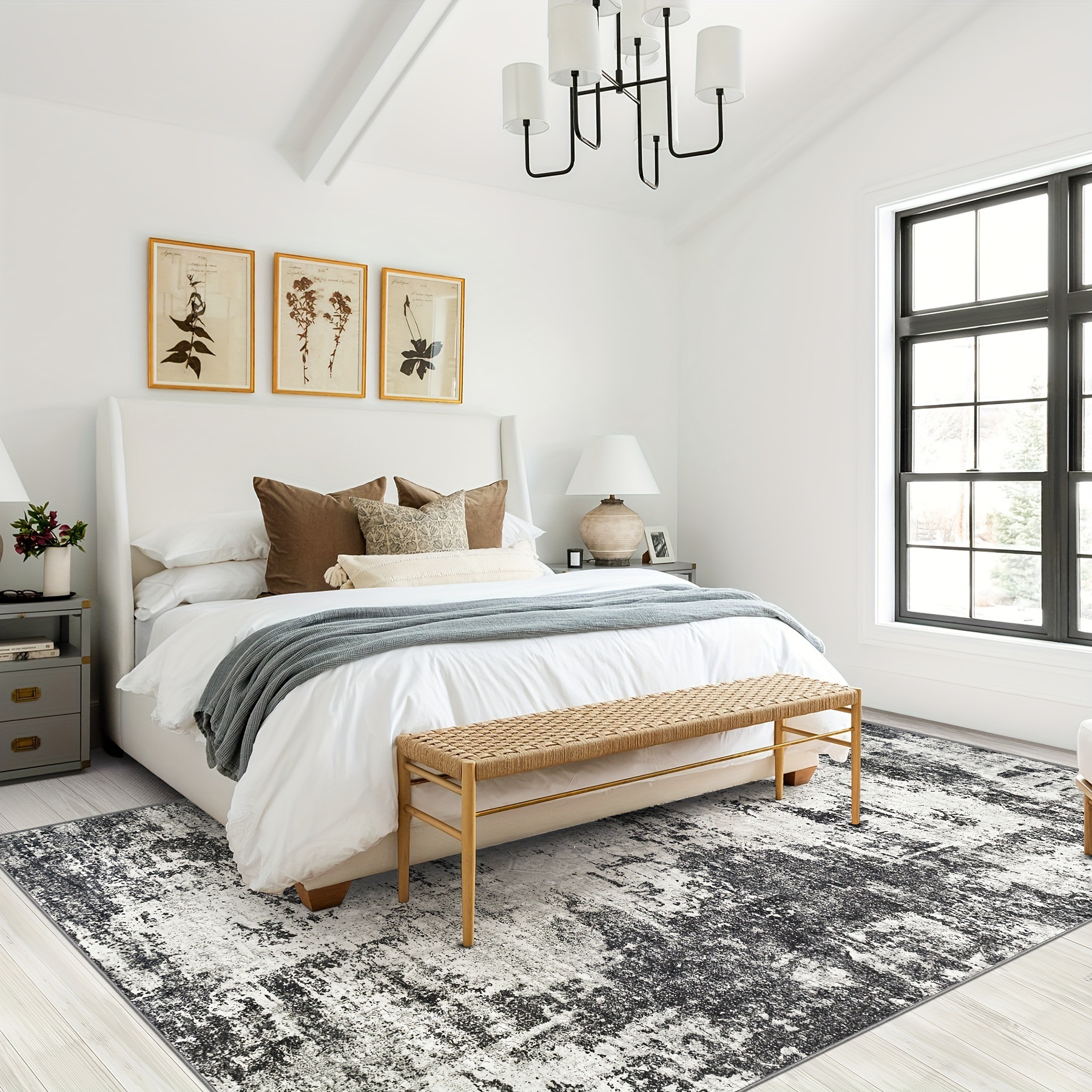 Alfombras plegables de sala de estar retro lujoso alfombras antideslizantes de lana de cristal sofá doméstico alfombras de mesa de té exclusivas transfronterizas