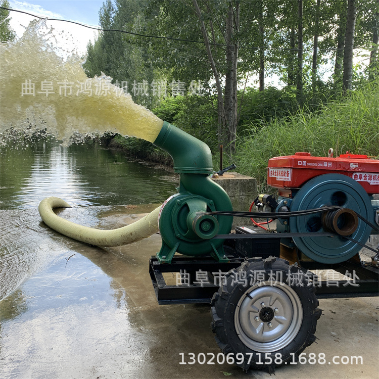 柴油机大流量混流泵 大8寸三点悬挂式抽水泵 农田浇地抽水机