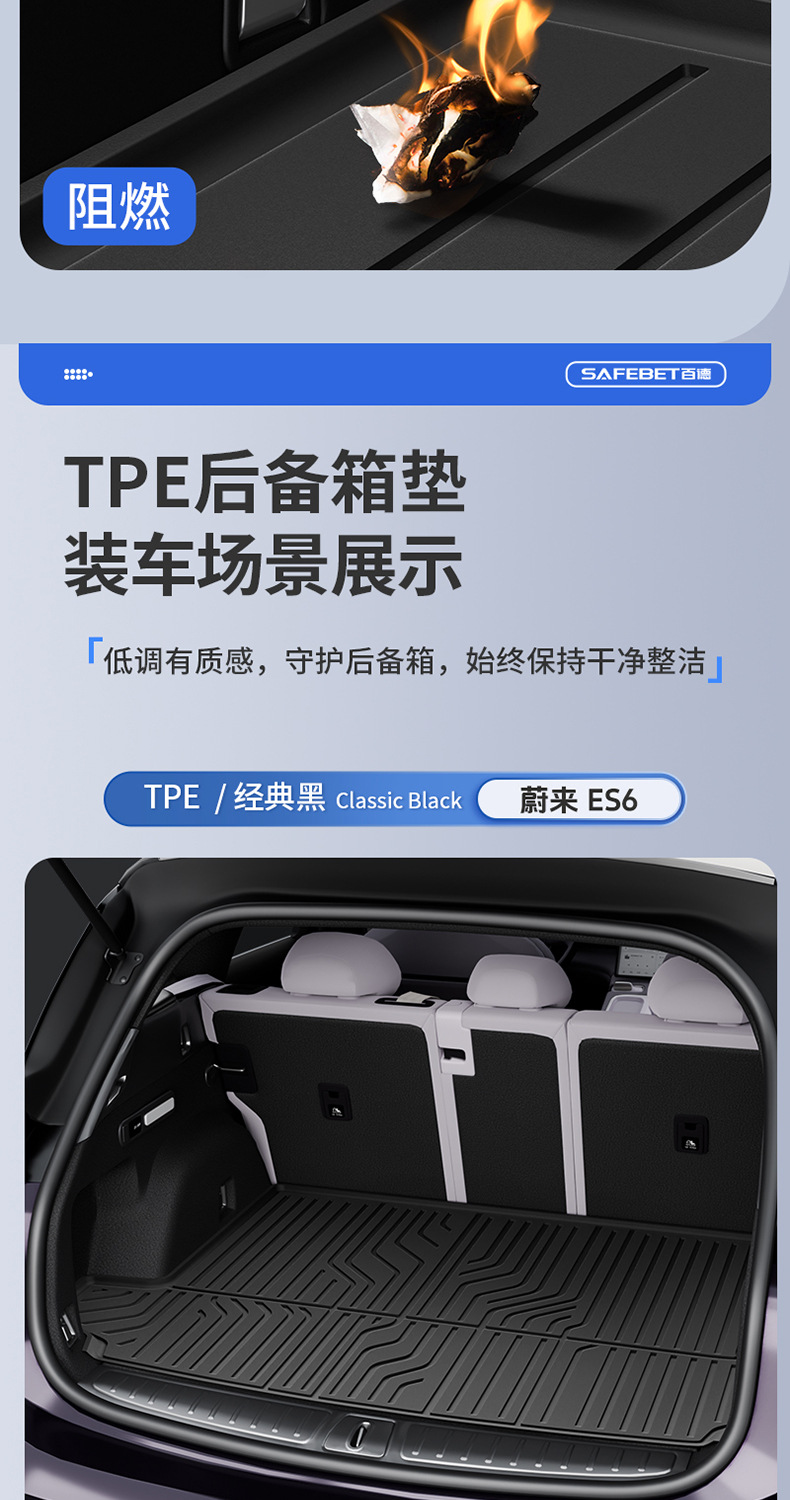 Suitable for Nio Es6 Ec6 Et5 Et5T Et9 Es8 Es9 Special Tpe Car Trunk Mat