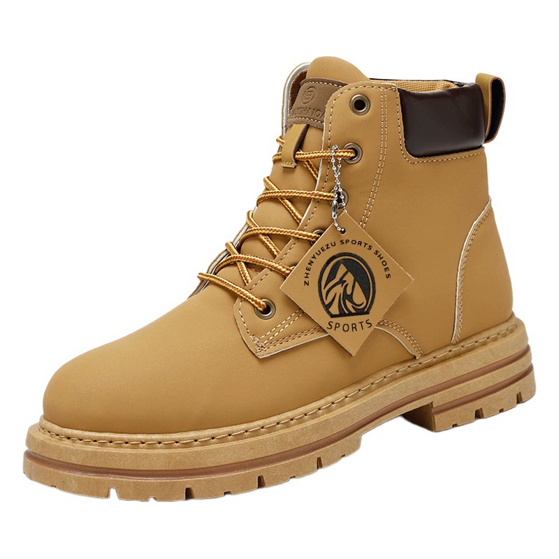 2024 Трансграничные взрывные тенденции больших размеров ботинки Martin британские рабочие ботинки высокие повседневные кожаные мужские ботинки