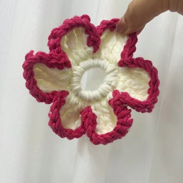 elastic hair rope handmade flower-shaped