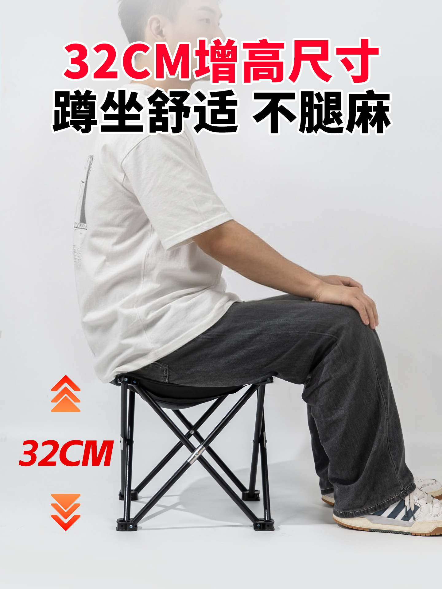 Car-mounted folding toilet, outdoor portable emergency toilet, travel self-driving camping toilet, odor-proof toilet for the elderly