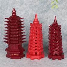 朱砂紫金砂文昌塔13层塔桌面摆件书房镇宅风水祈福摆件课桌小摆件