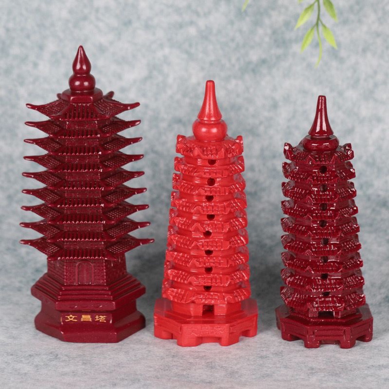 朱砂紫金砂文昌塔13层塔桌面摆件书房镇宅风水祈福摆件课桌小摆件