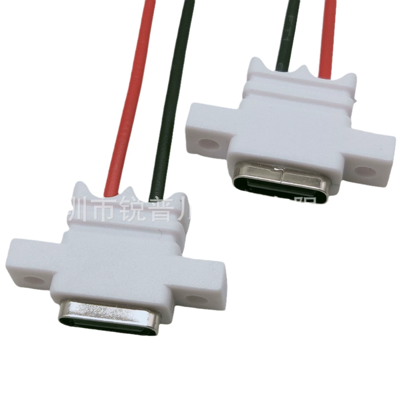 Двойные ушки защита винт литьё пластик водонепроницаемая USB Type-C кабель 2P материнское сиденье Huawei Type-C быстрая зарядка большой ток разъем
