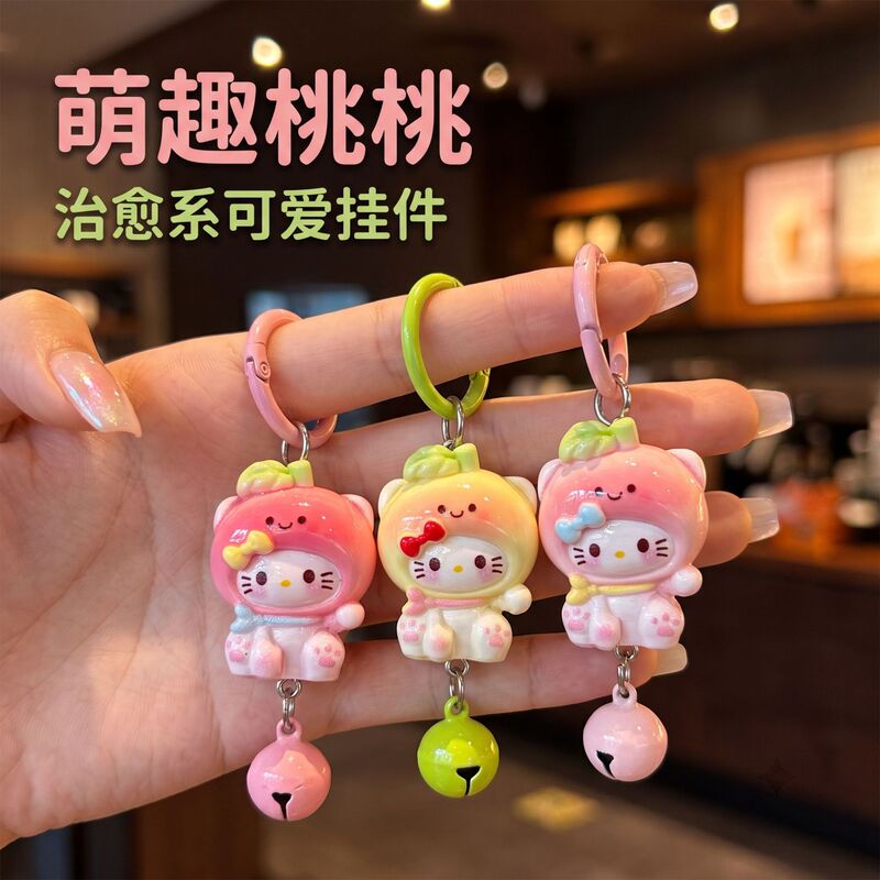 3D Cat Keychain Pendant Wholesale Resin Material with Bell Cute and Adorable Girly Style Cartoon Bag Accessory 3D Cat Keychain Pendant Wholesale Resin Material with Bell Cute and Adorable Girly Style Cartoon Bag Accessory