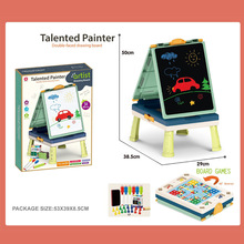 跨境热销儿童涂鸦绘画板手提包双面画板益智科教玩具儿童学习文具