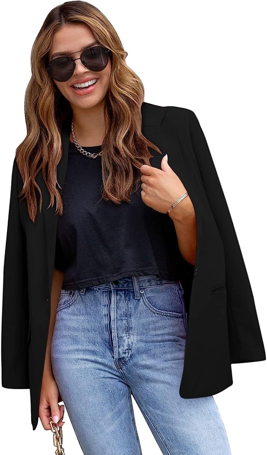 420g Weight Blazer Outerwear Type Long Sleeve Sleeve Length Single Breasted Placket Type Polyester Fabric Type Blazer Tops Type 1 Piece Quantity Business, Cocktail Party Occasion Turndown Neckline Slim Fit Type Solid Color Pattern Spring, Autumn Season Women's Gender Pocket Design Elegant, Formal Style Women's Blazer Long Sleeve Blazers Pocket Elegant Formal Solid Color 19