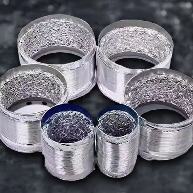 集成吊顶浴霸换气扇排风管80/100/110/120mm加厚加长铝箔管排风管