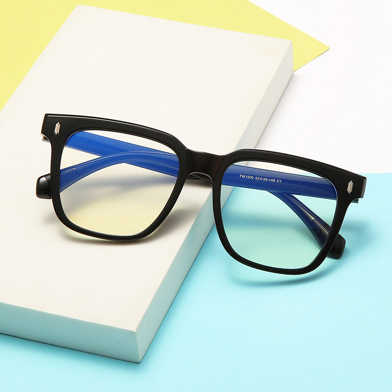 小红书同款大框显瘦防蓝光眼镜架时尚韩版平光镜无度数装饰眼镜