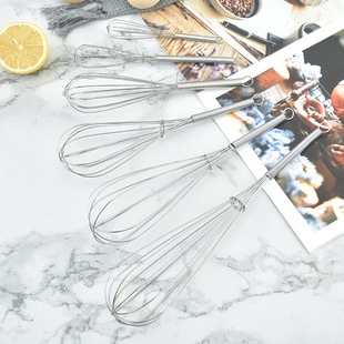 Multifunctional Stainless Steel Handle Egg Beater Manual Mixer Milk Frother Baking Tool Labor-Saving Hand Crank