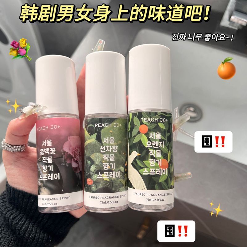 PEACH JO桃作韓国式ソウルツバキ花オレンジ禅茶衣類アロマ除味スプレー男女淡香|undefined