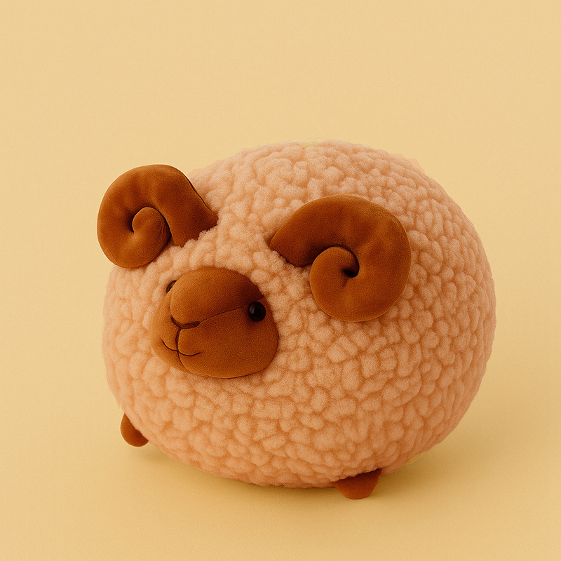 Caricatura encantadora muñeca de peluche muñeca de cordero muñeca de tela muñeca de cordero almohada regalo de cumpleaños mujer image 5