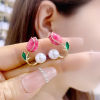 Advanced earrings from pearl, 2022 collection, high-quality style, bright catchy style