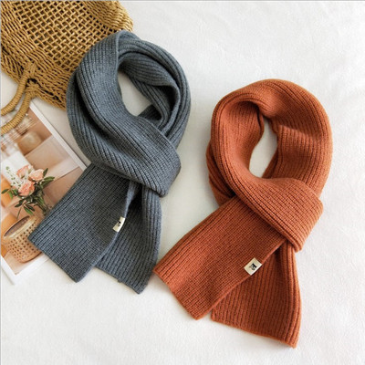 17*177纯色针织毛线围巾男女秋冬季长款学生围脖日韩加厚保暖百搭