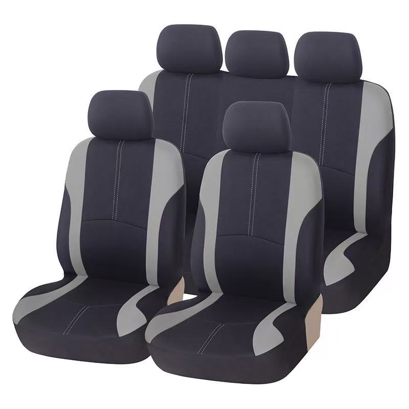 Universal Car Seat Cover for Mexico, South America, and North America with Cross-Border Vertical Stripes and Waistline, Four-Season Model Seat Cover Temu