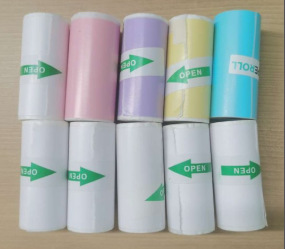 Máquina de preguntas incorrecta Papel de impresión autoadhesivo 57*25 con adhesivo para pegar preguntas incorrectas Uso de etiquetas de papel de impresión Papel térmico