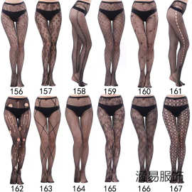 性感连裤袜渔网袜时尚女孩纹身花边体图片提花蕾丝镂空打底袜女袜