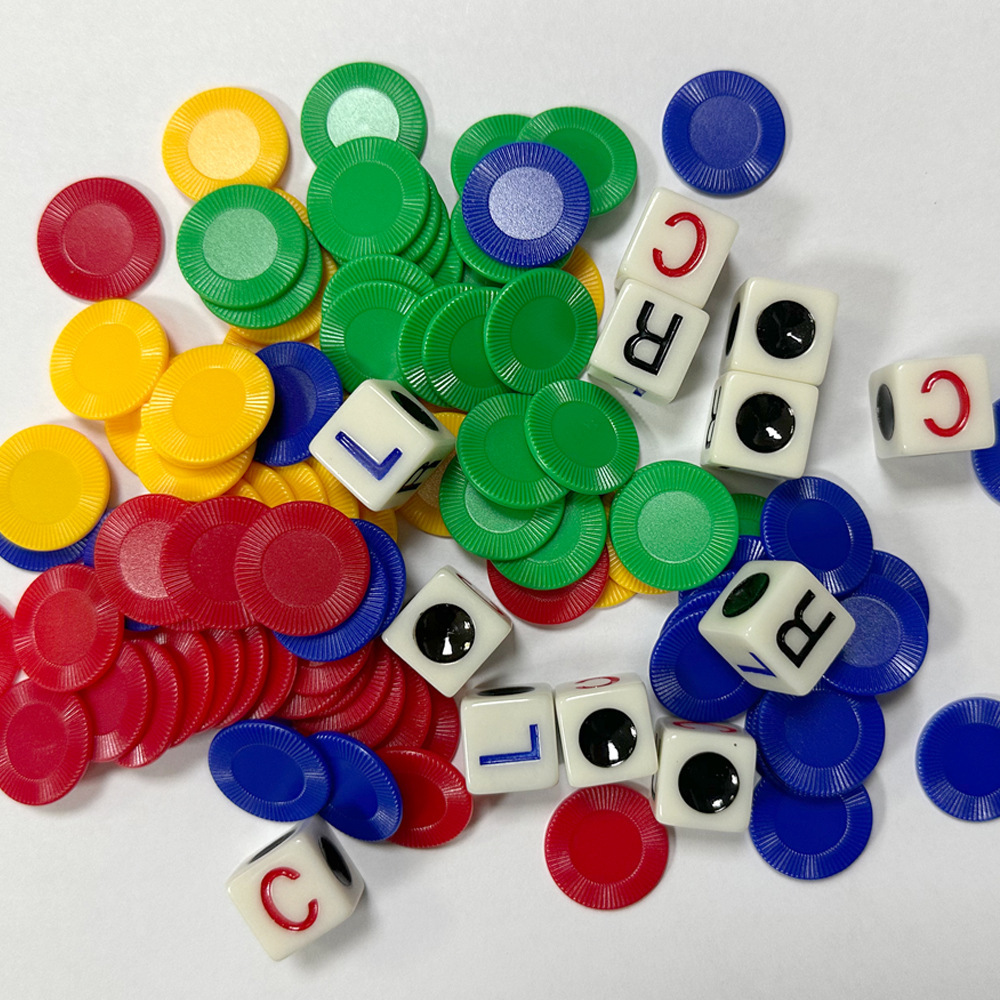 Colorful Sunflower Chips Props Mahjong Accessories Board Game Chips Card Game Coins Round Coins Points Coins Plastic