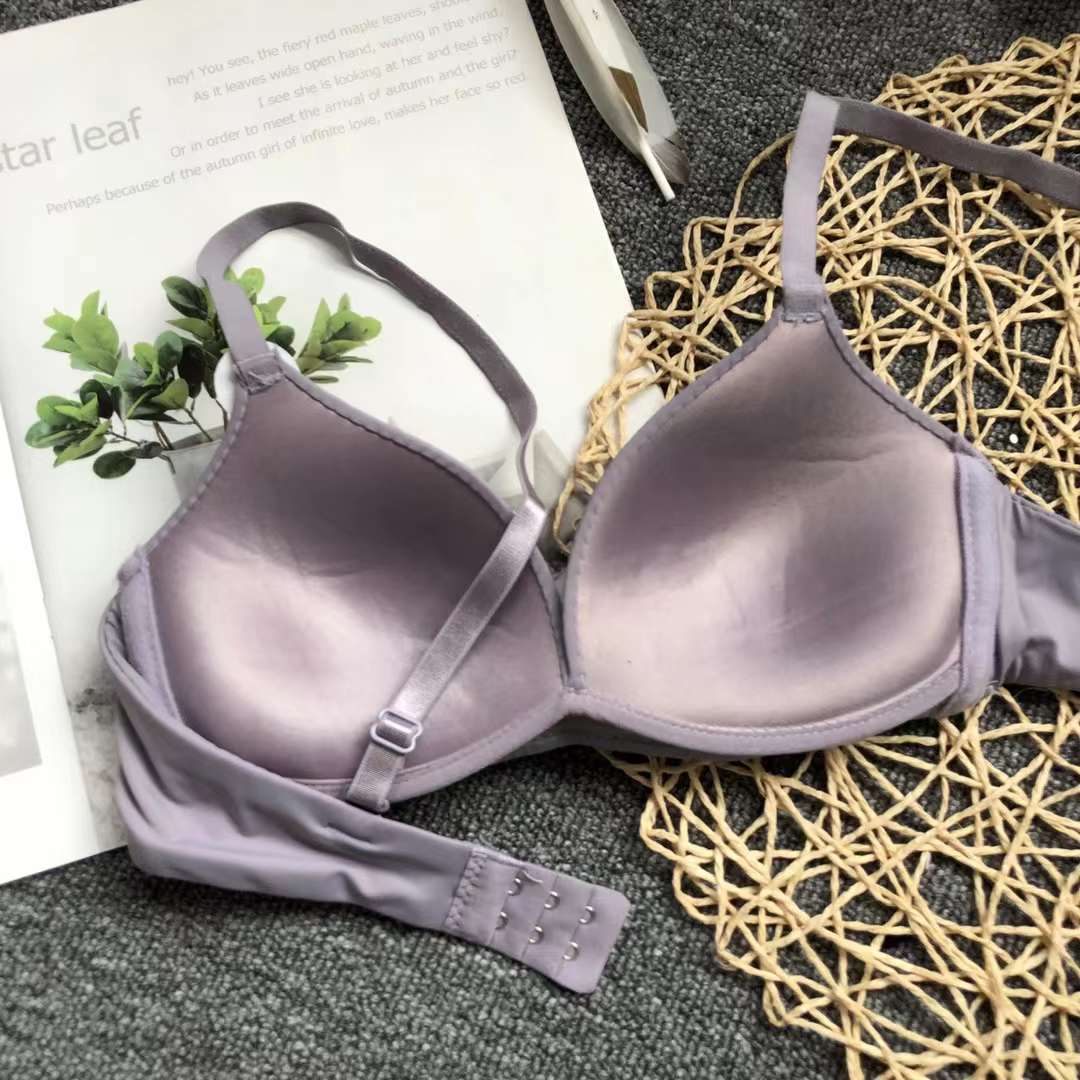 Nuevo sujetador sin costuras brillante colección de ropa interior pecho pequeño push up ropa interior cómoda push up sujetador sin costuras