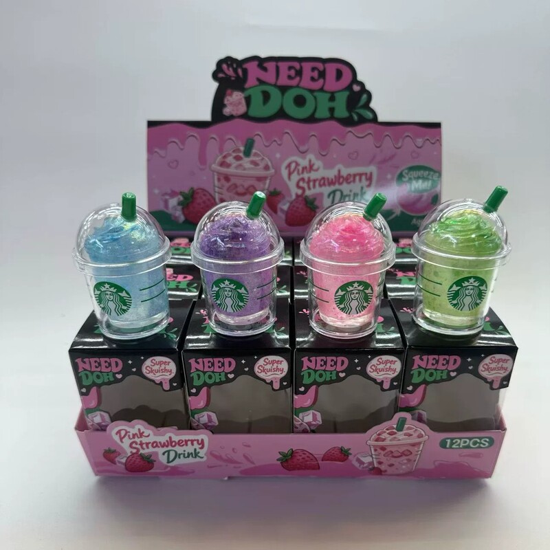 Cross-Border Hit Product Needoh Starbucks Large Milk Tea Cup Stress Relief Toy Slow Rebound Stress Relief Gadget